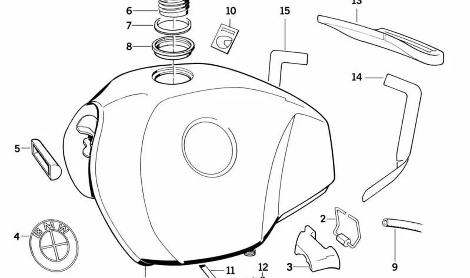 BMW 3 Serisi F30 F31 Sağ Dekoratif Çıkartma 51142307132