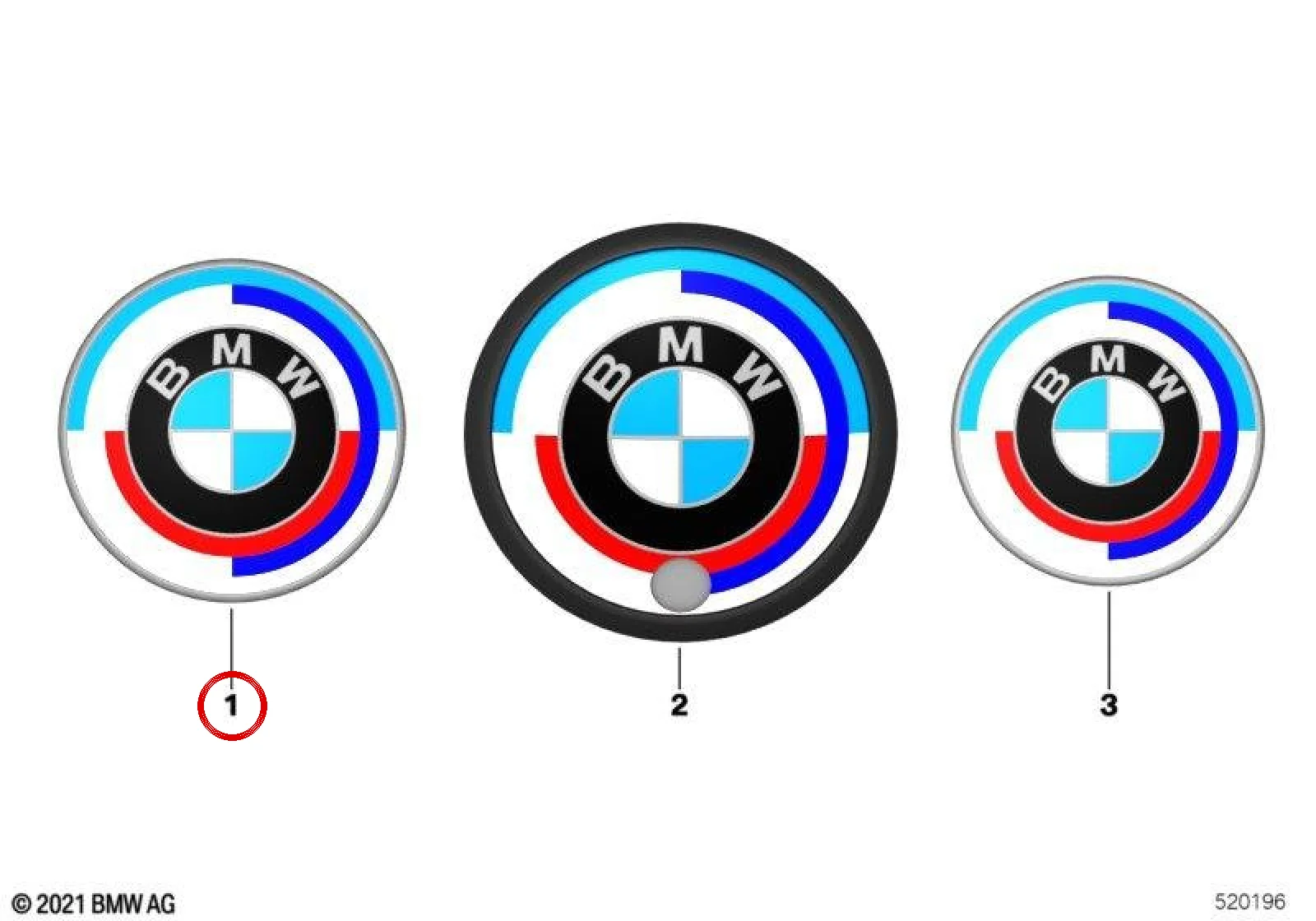 BMW 4 Serisi G22 G23 Bagaj Kapağı 50. Yıl M Amblemi 51148087198