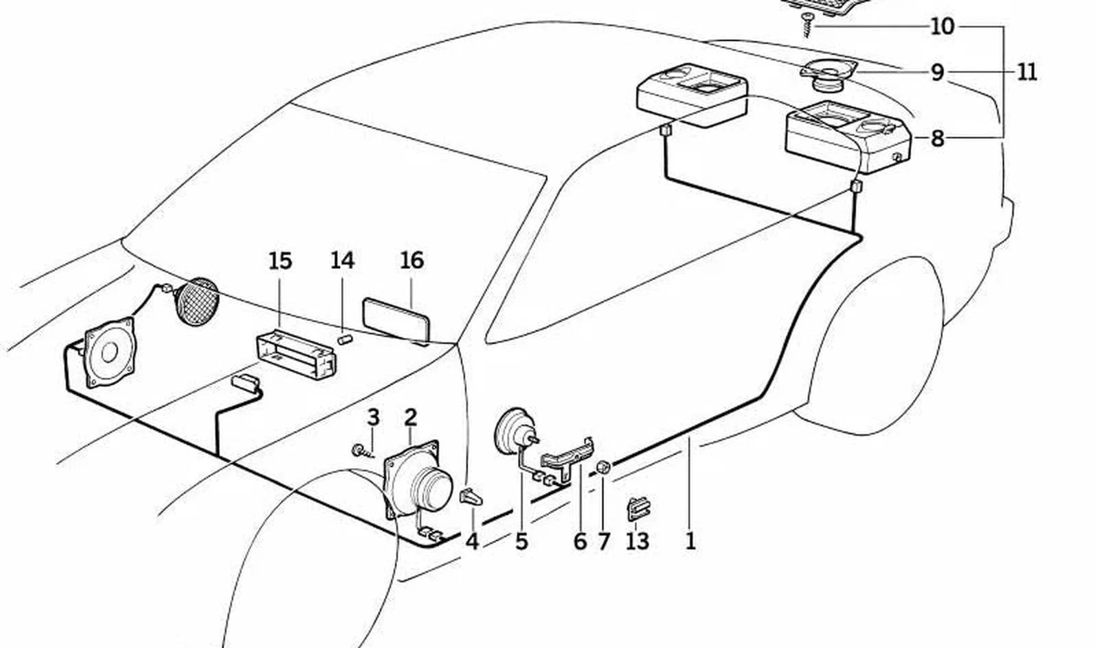 BMW E36 E39 E46 E53… Yuvarlak Başlı Cıvata 51161954785