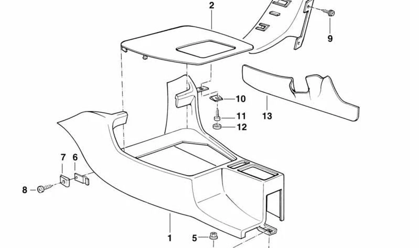 BMW 5 Serisi E34 Sol Destek Braketi 51161978035