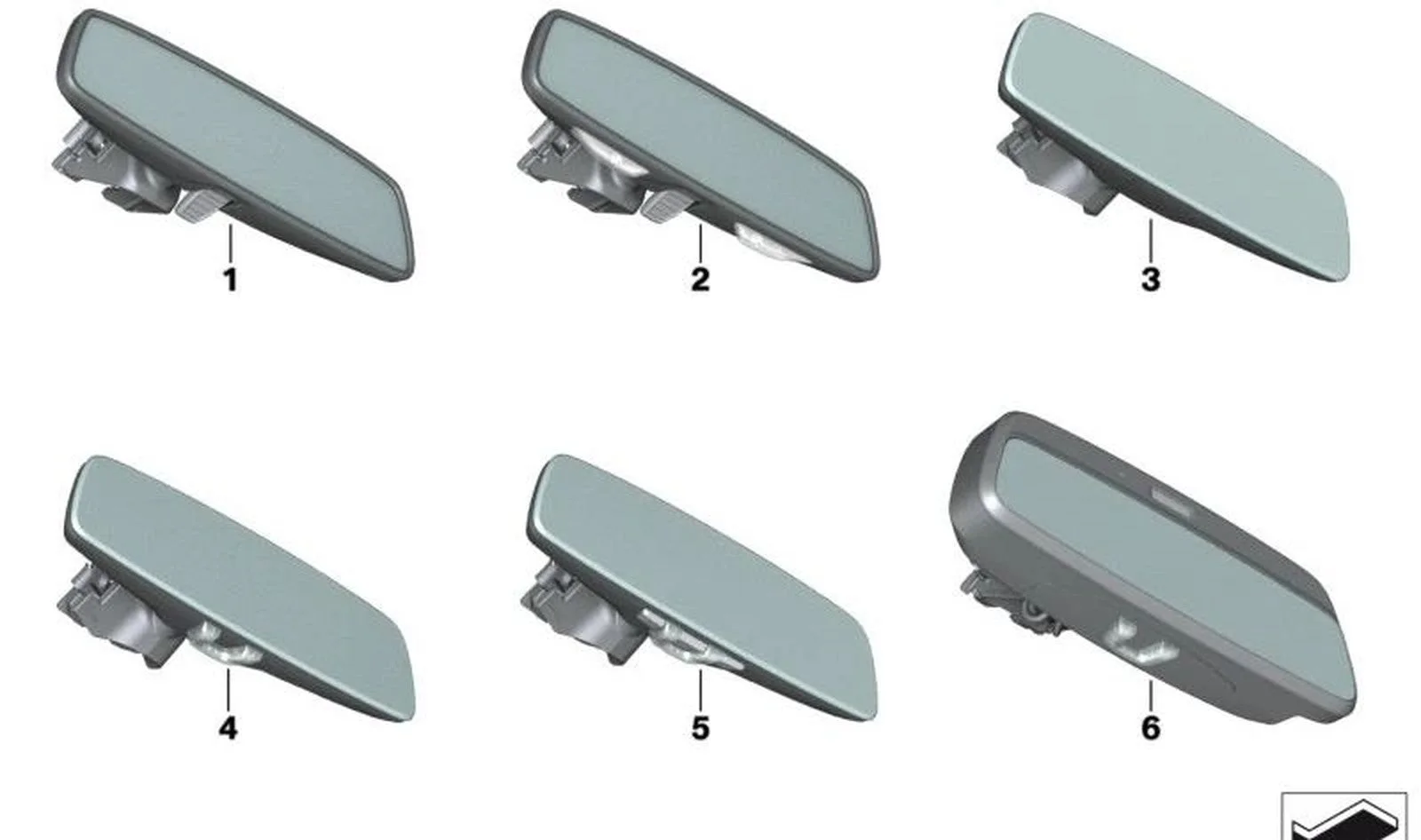 BMW F40 F44 F91 F92… LED Göstergeli Kararan İç Dikiz Aynası 51166838309