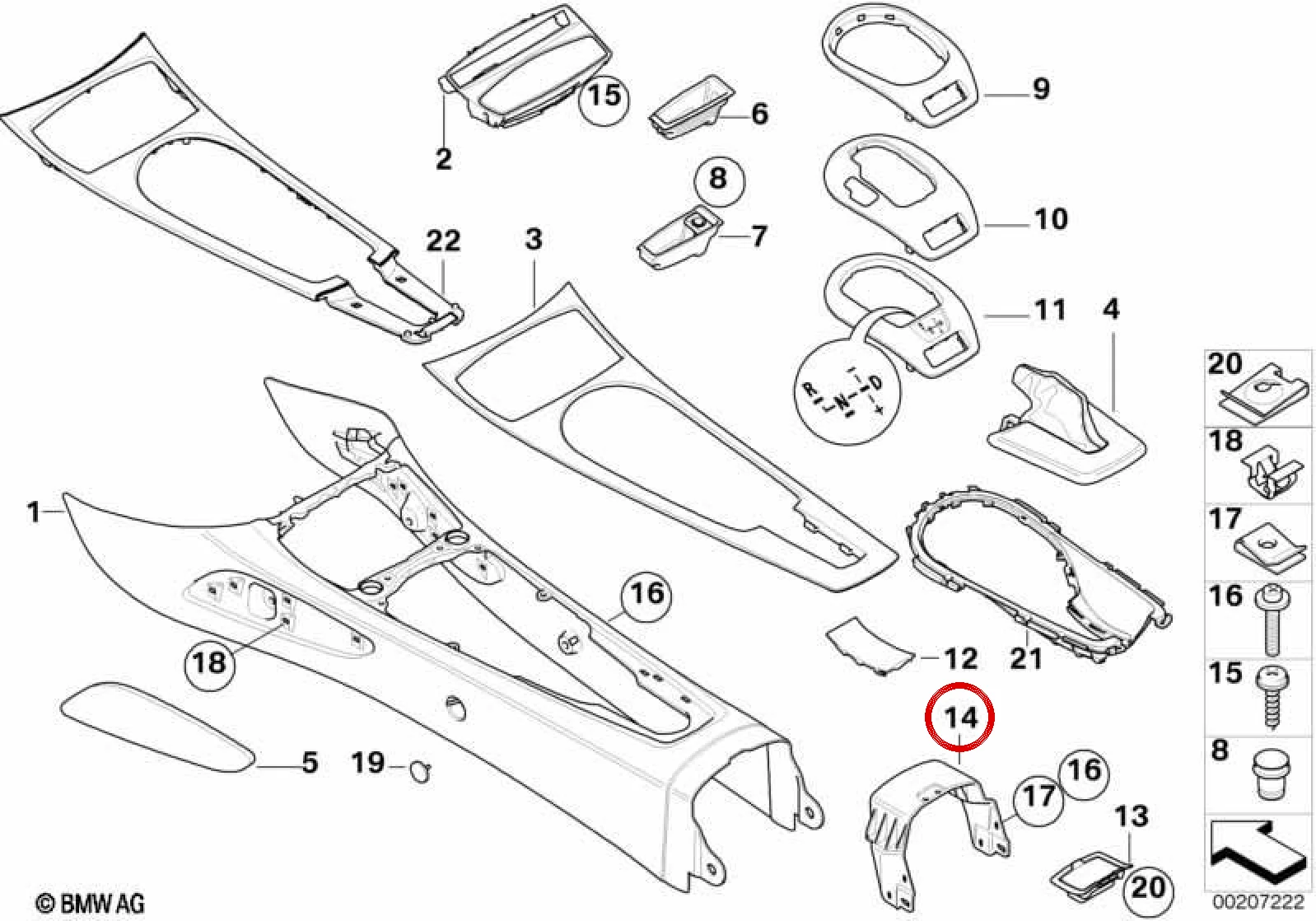 BMW Z4 E85 E86 Arka Tutucu Braket 51167047740