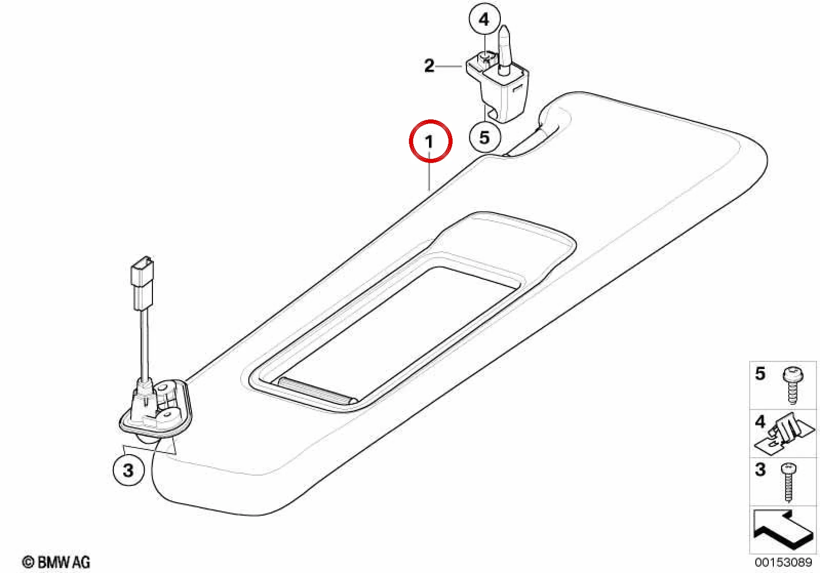 BMW E84 E90 E91 Aynalı Sol Güneşlik Gri 51167252007
