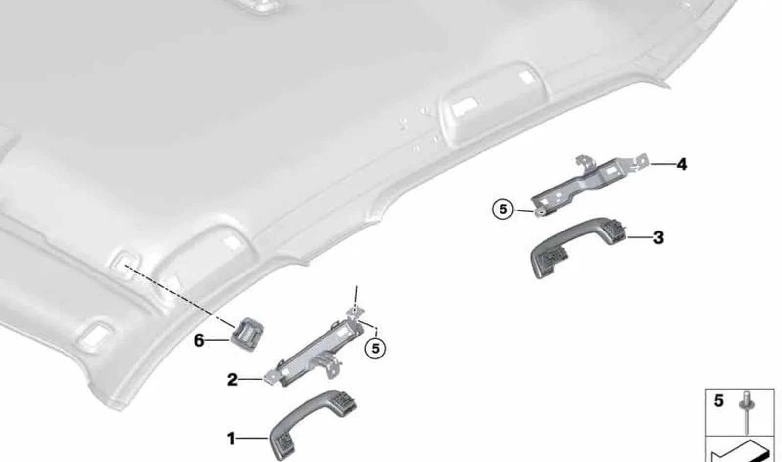 BMW F10 F15 F20 F21… Arka Sağ İç Tutamak 51167495616