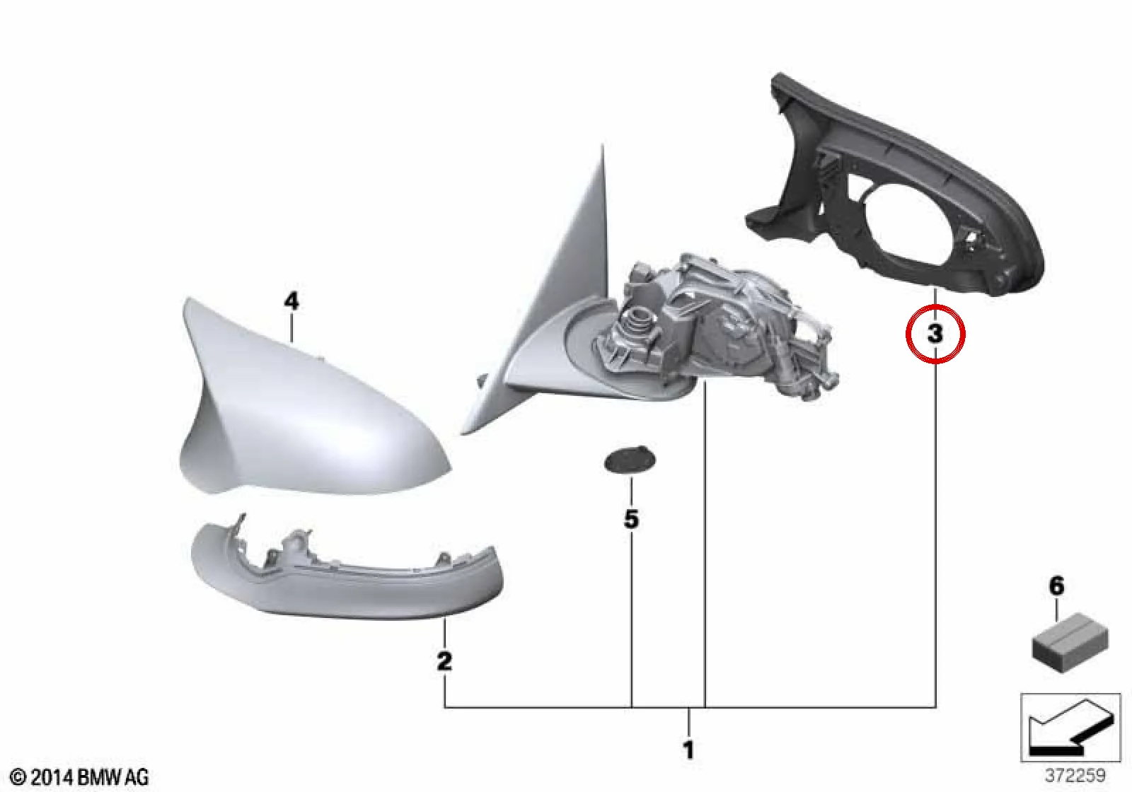 BMW F30 F31 F32 F33… Shadow Line Sağ Tutucu Braket 51168059554