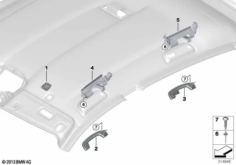 BMW 5 Serisi F07 Ön Sağ Tutamak Braketi 51169137192