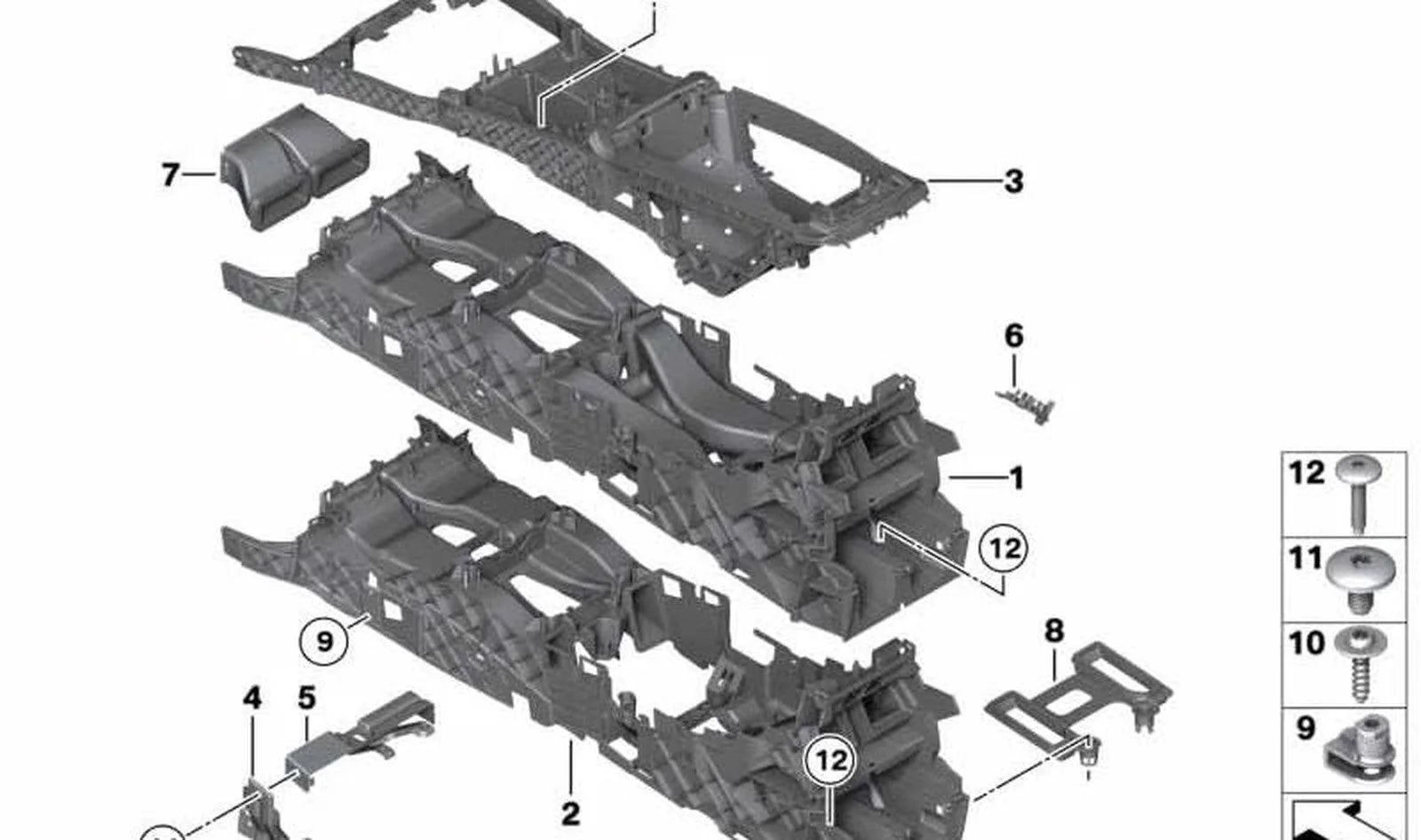 BMW F01 F02 F04 F07 Hava Kanalı Adaptör Plakası 51169157020