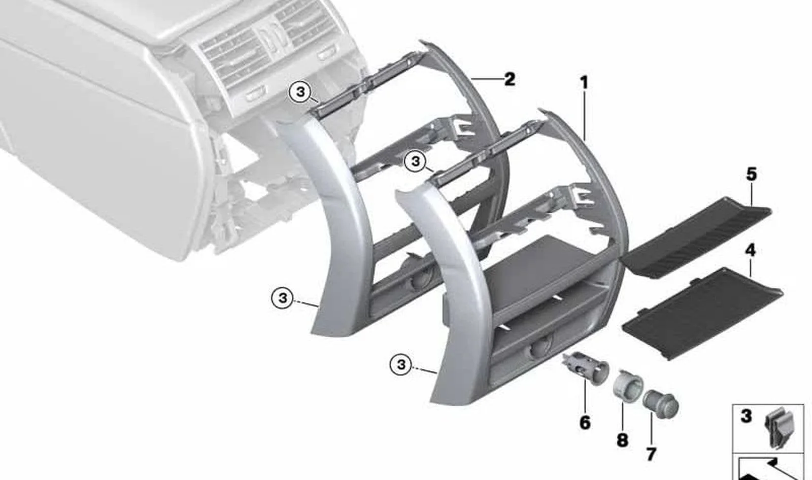 BMW F01 F02 F06 F07… Kadife İç Mekân Altlığı 51169179818