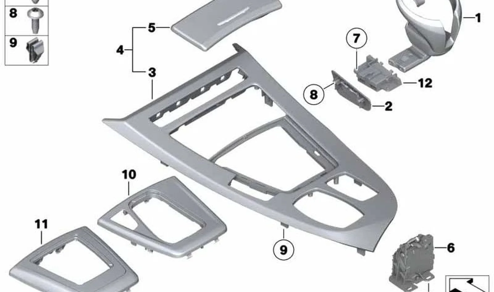 BMW Z4 E89 Mercan Kırmızısı Dekor Trim 51169181372