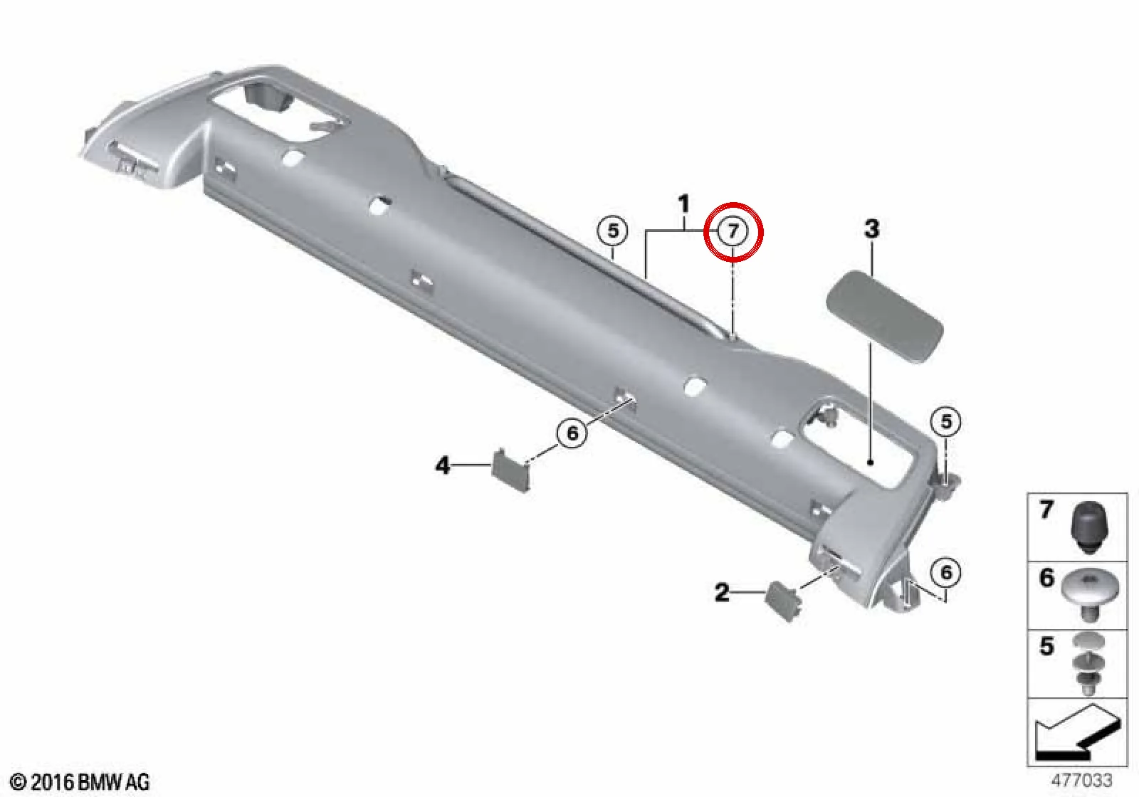 BMW F12 F33 F83 Kauçuk Dayama Tamponu 51177168576