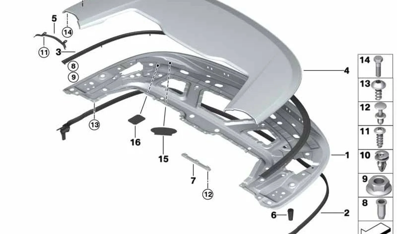 BMW 2 Serisi F23 Sürtünme Önleyici Koruma Folyosu 51177419852