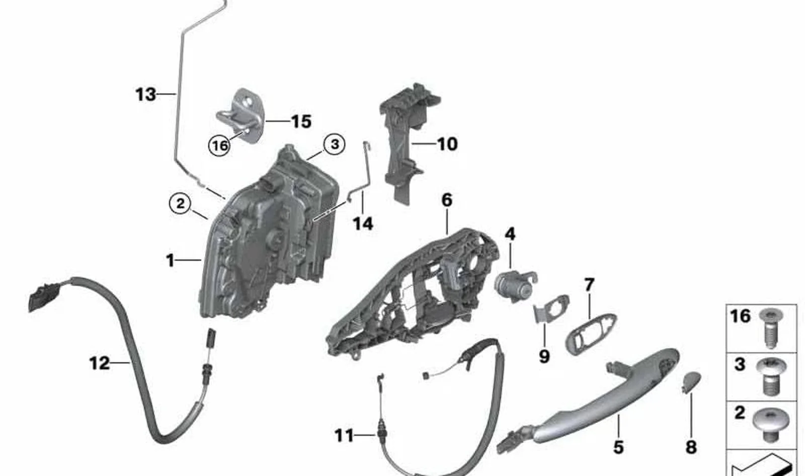 BMW F54 F55 F56 F57… Sağ Dış Kapı Kolu 51217434538