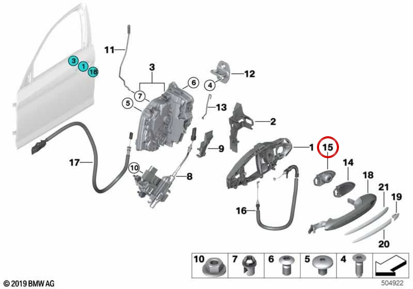 BMW F40 F44 F90 F91… Sol Sabitleme Braketi 51217497723