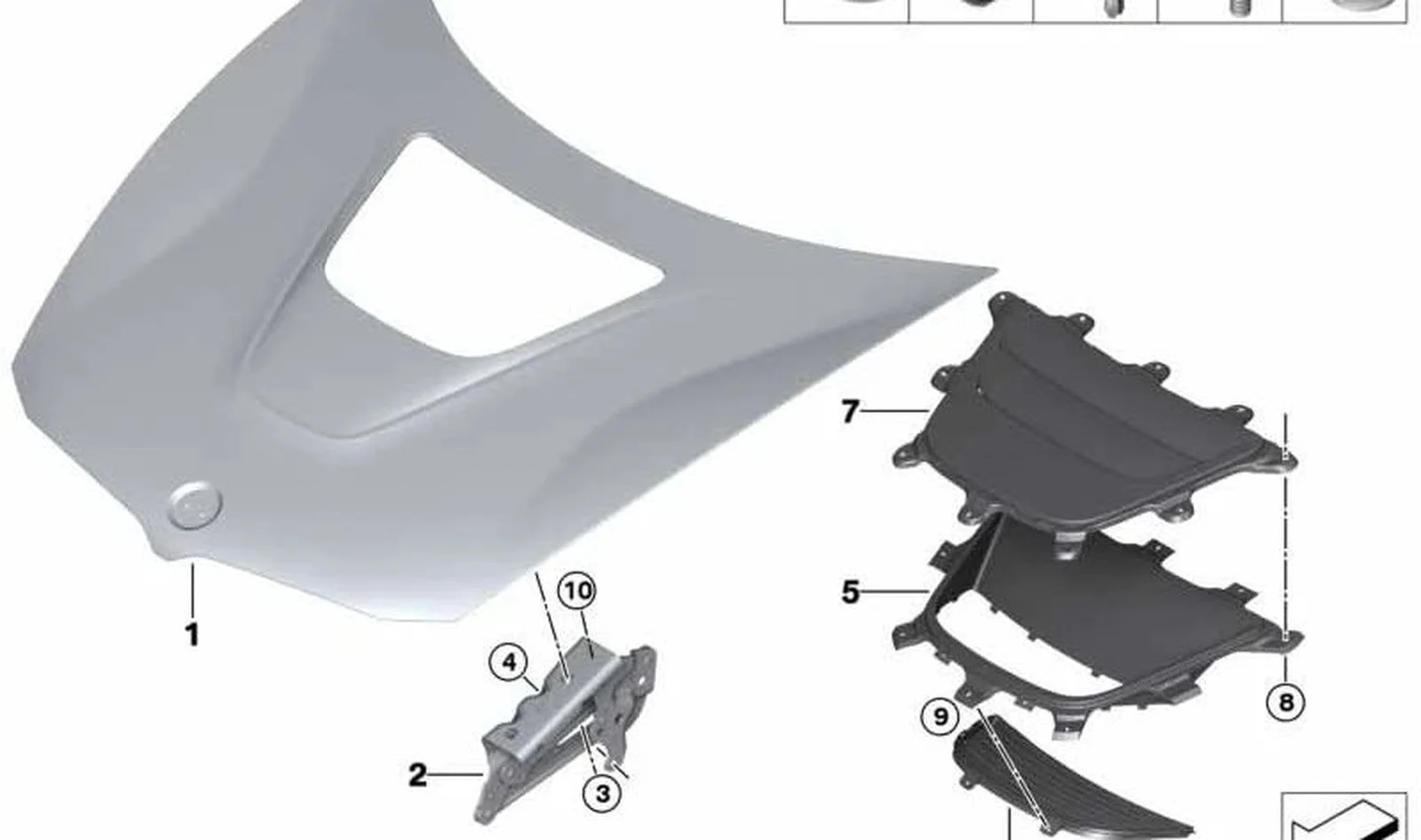 BMW i Serisi I15 Ön Sol Kaput Menteşesi 51237336251