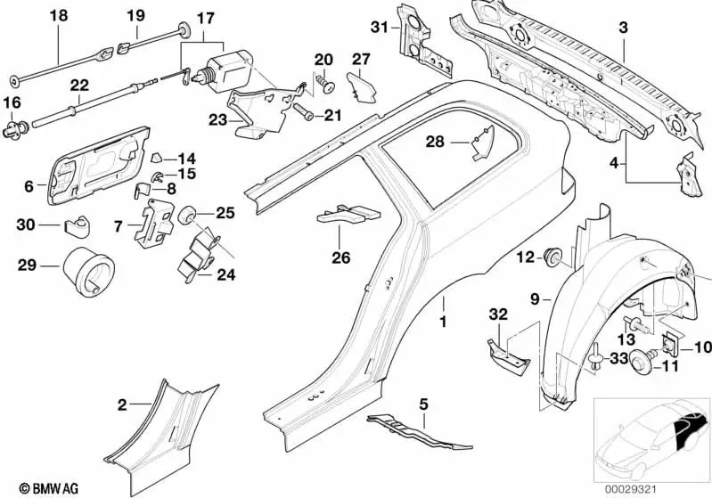 BMW 5 Serisi E39 Kilit Kumanda Mekanizması Braketi 51258209625