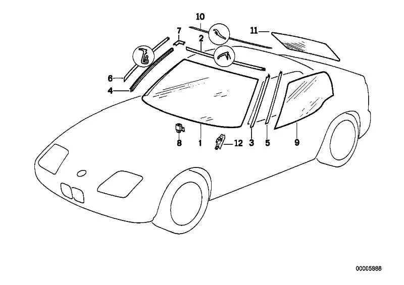 BMW E39 E46 E81 E87… Kapı Lastik Tamponu 51311925433