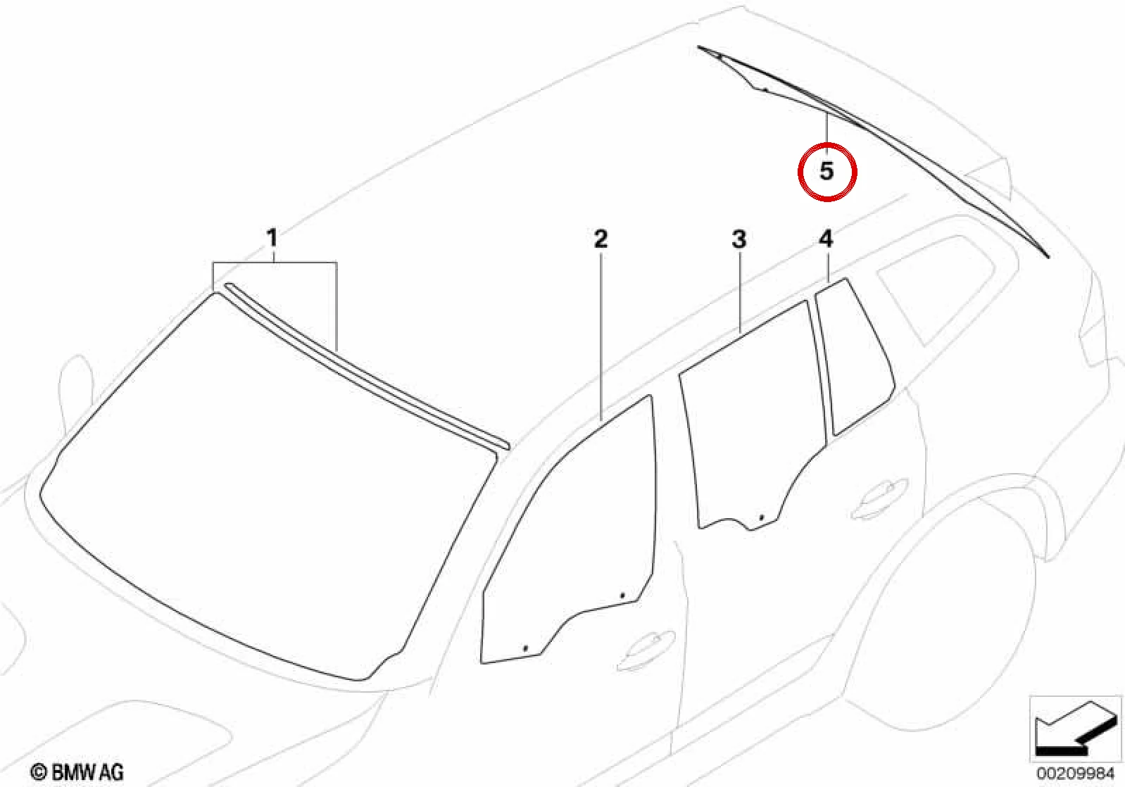 BMW X3 E83 Antenli Arka Cam 51313401786