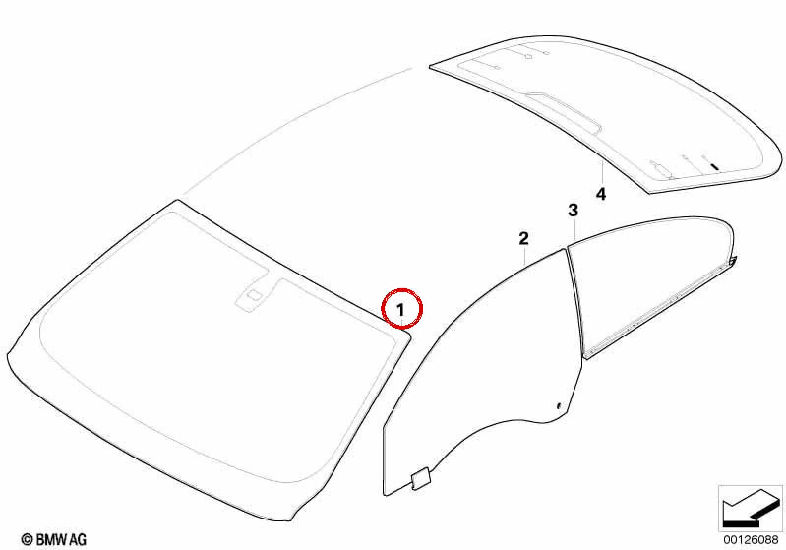 BMW 6 Serisi E63 E64 Güneş Bantlı Yağmur Sensörlü Ön Cam 51317008905