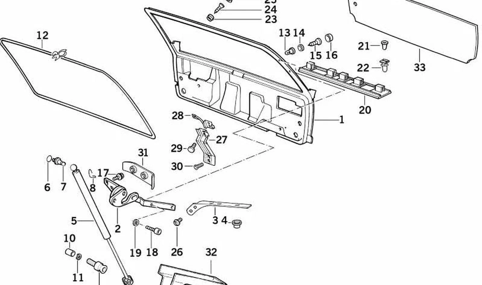 BMW 5 Serisi E34 Sol Destek Braketi 51318149743