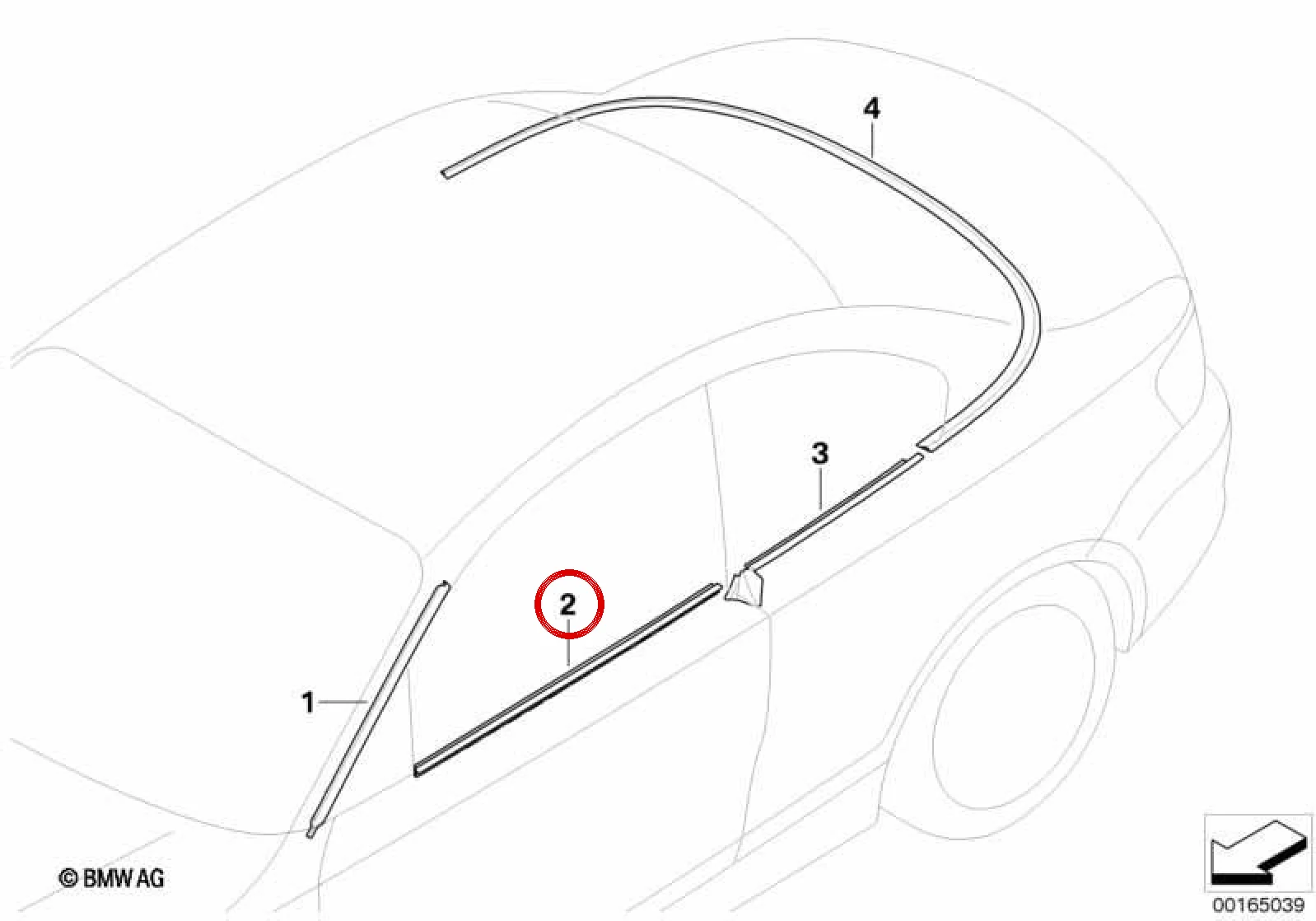 BMW 1 Serisi E81 E82 E88 Ön Sol Kapı Dış Cam Çıtası 51337164953