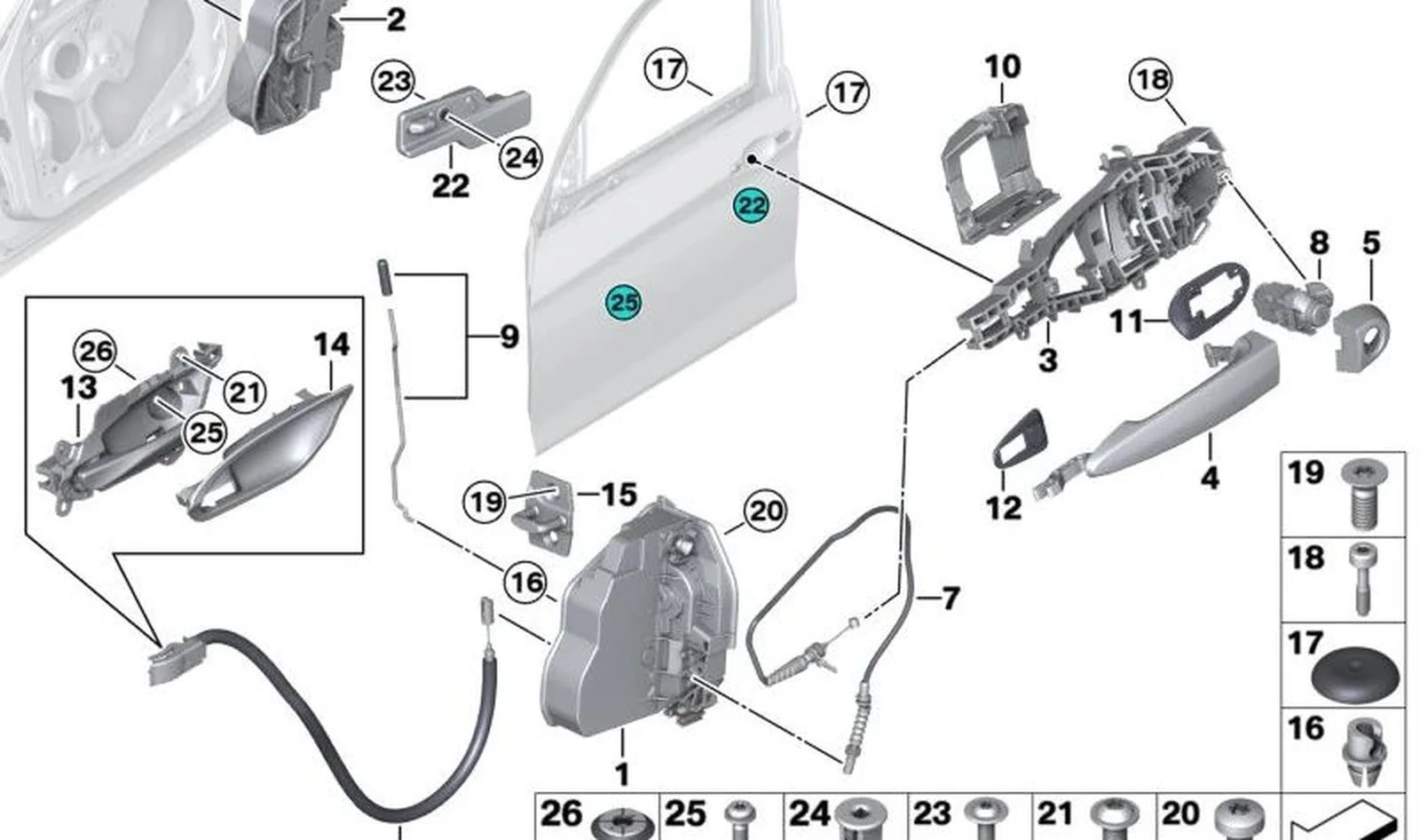 BMW F21 F22 F23 Sol Kapı Darbe Koruyucusu 51337349067