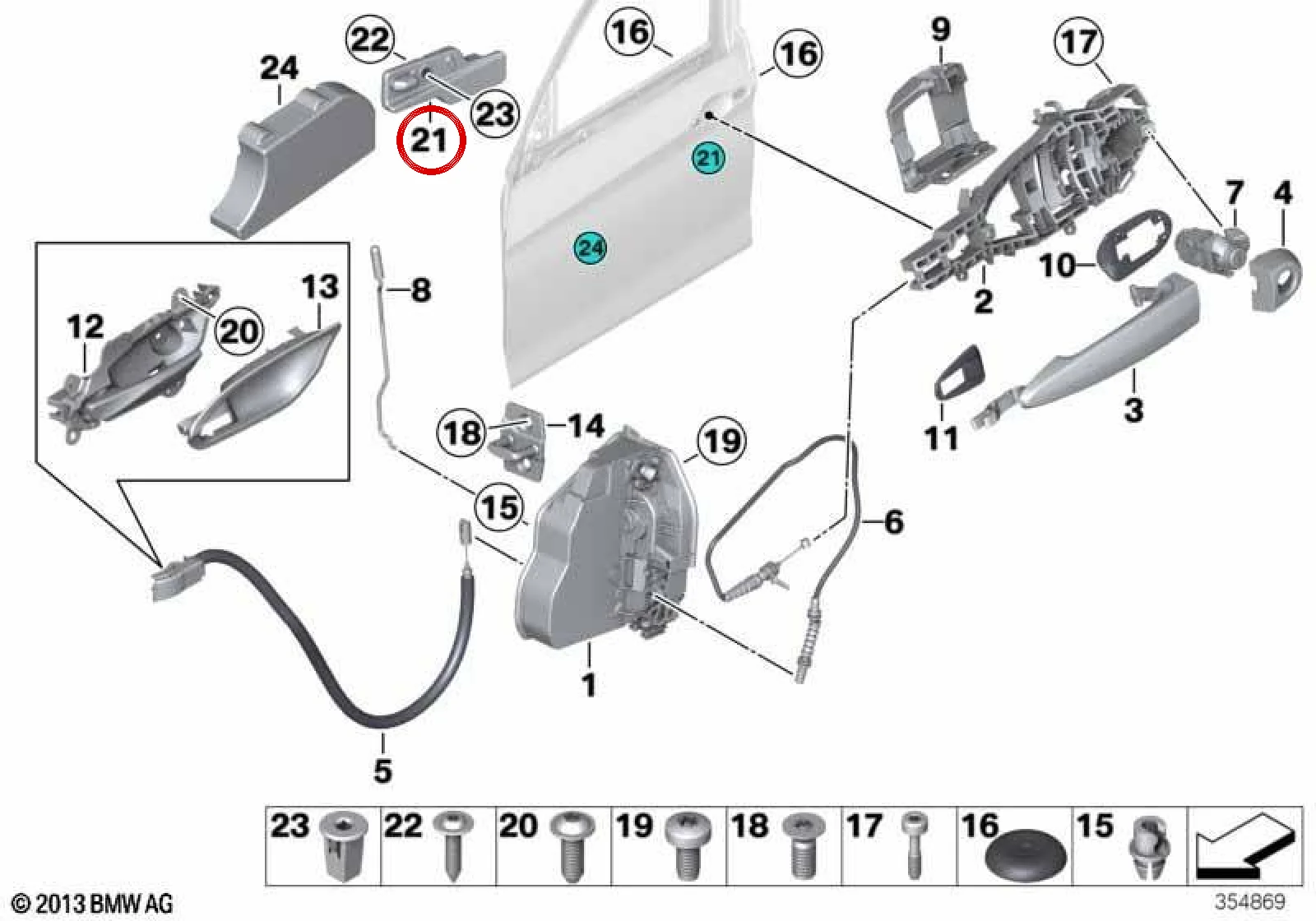 BMW F21 F22 F23 Sağ Kapı Darbe Koruyucusu 51337349068