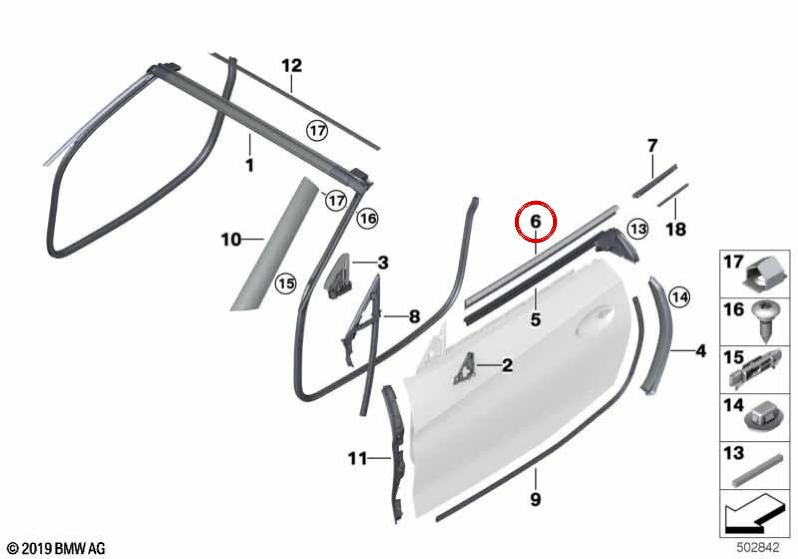 BMW Z4 G29 Ön Sol Kapı Kaplama Kapağı 51337429637