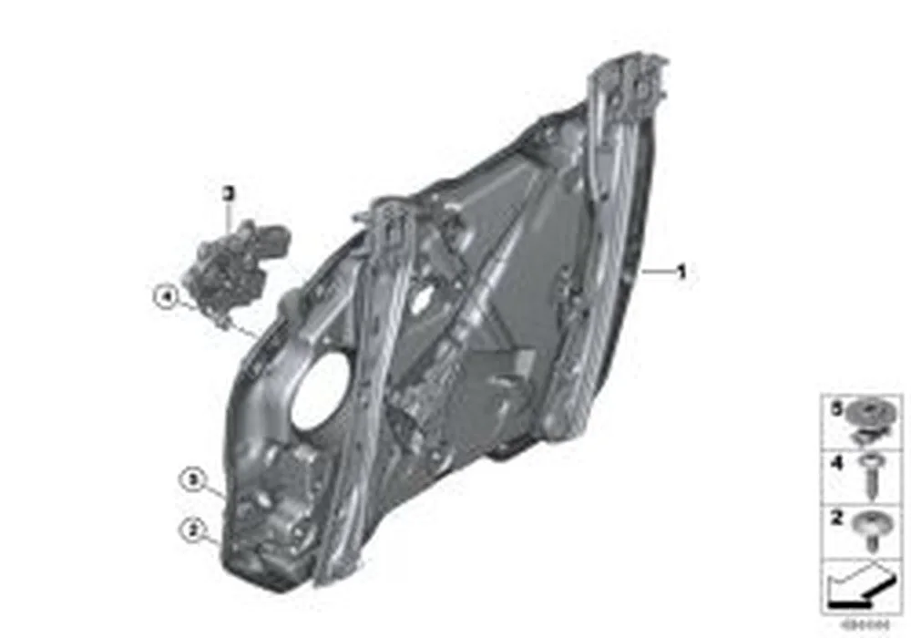 BMW 3 Serisi G20 G21 Ön Sol Kapı Taşıyıcısı 51338498853