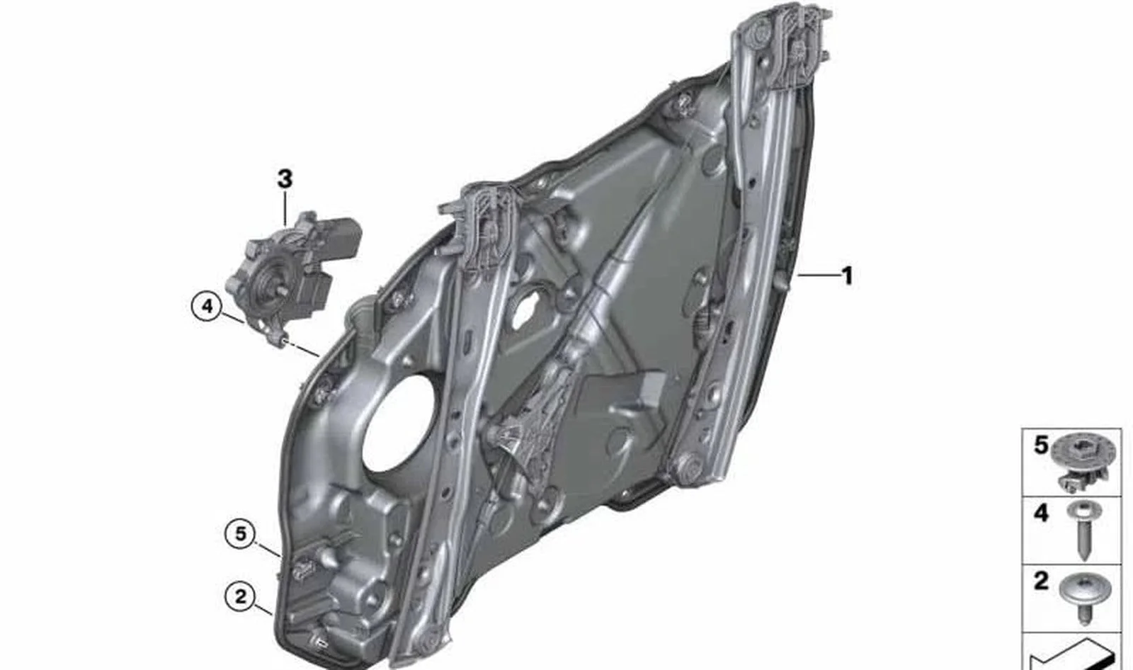 BMW 3 Serisi G20 G21 Ön Sol Kapı Taşıyıcısı 51338498853