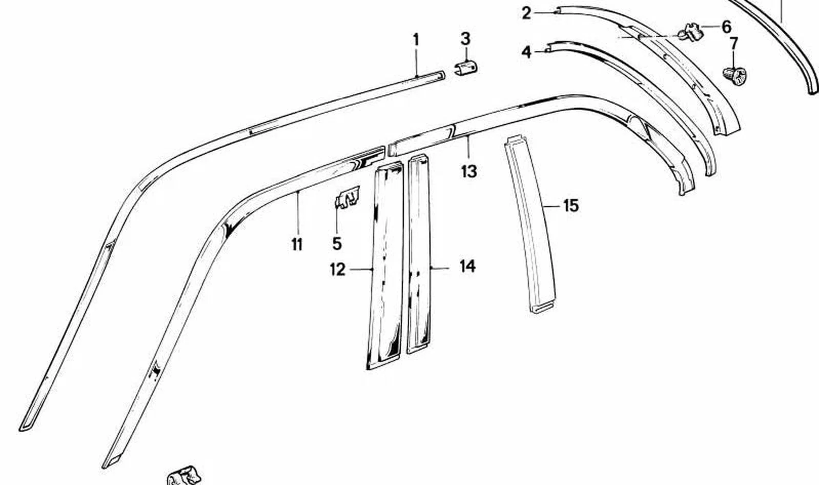 BMW 3 Serisi E30 Sağ Kapı Trim Kaplaması 51341888220