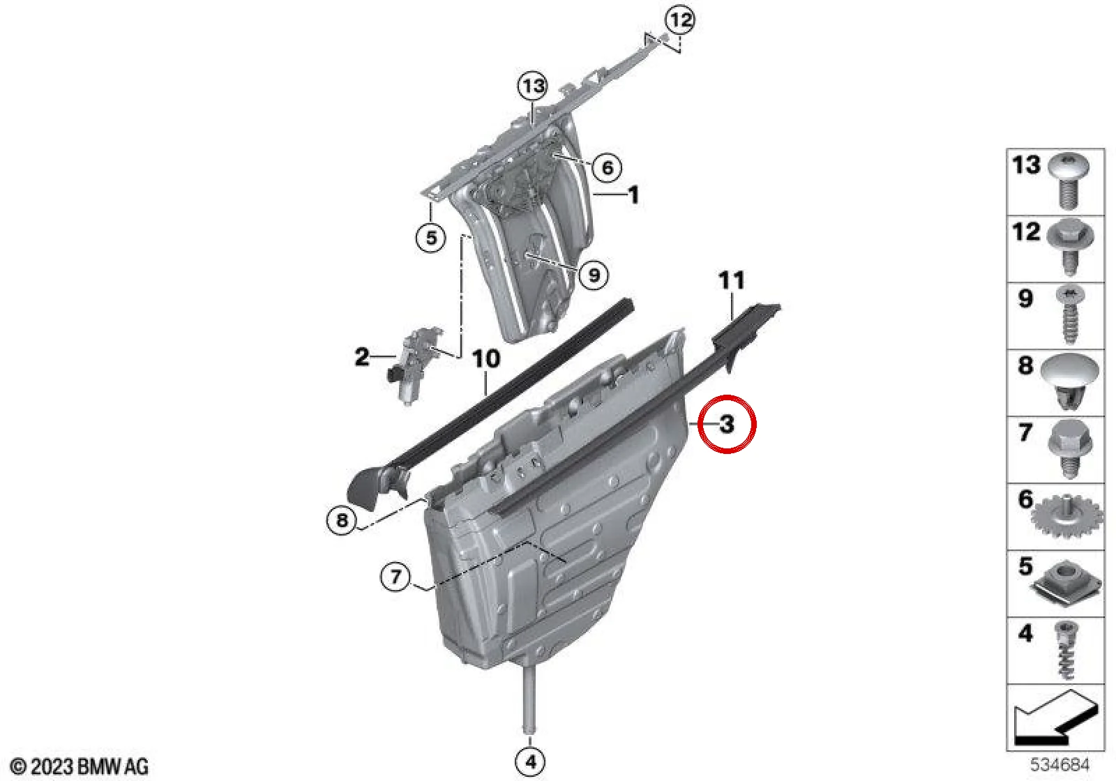BMW 4 Serisi F33 F83 Sol Su Tahliye Kanalı 51357374993