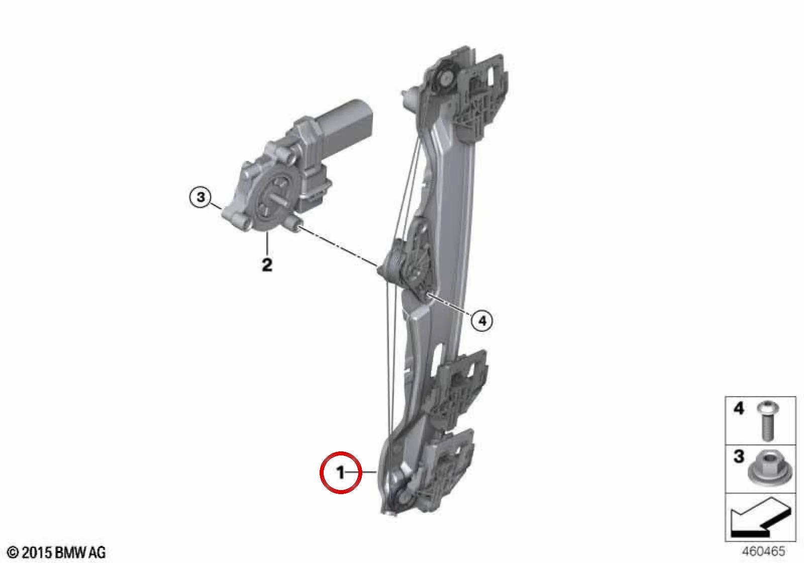 BMW X2 F39 Arka Sol Motorsuz Cam Krikosu 51357462605