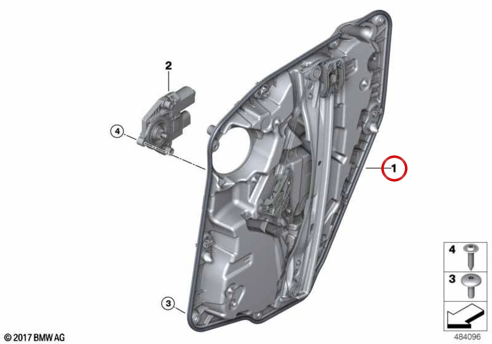 BMW X3 G08 Arka Sağ Kapı Taşıyıcısı 51357498158