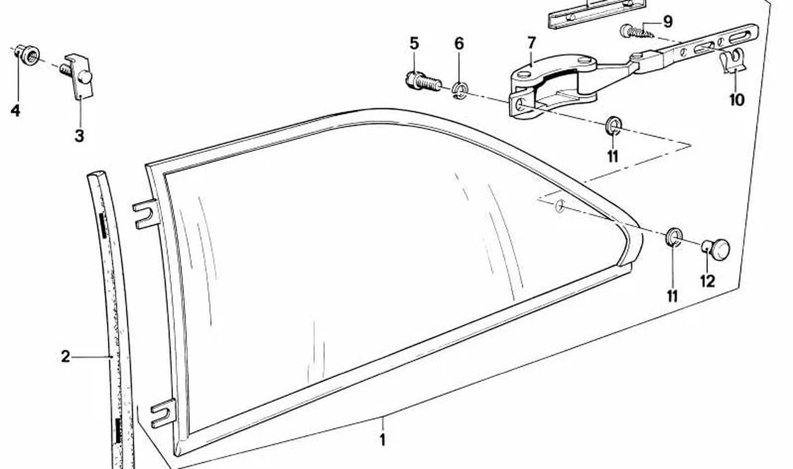 BMW 3 Serisi E21 Cam Contası 51361826969