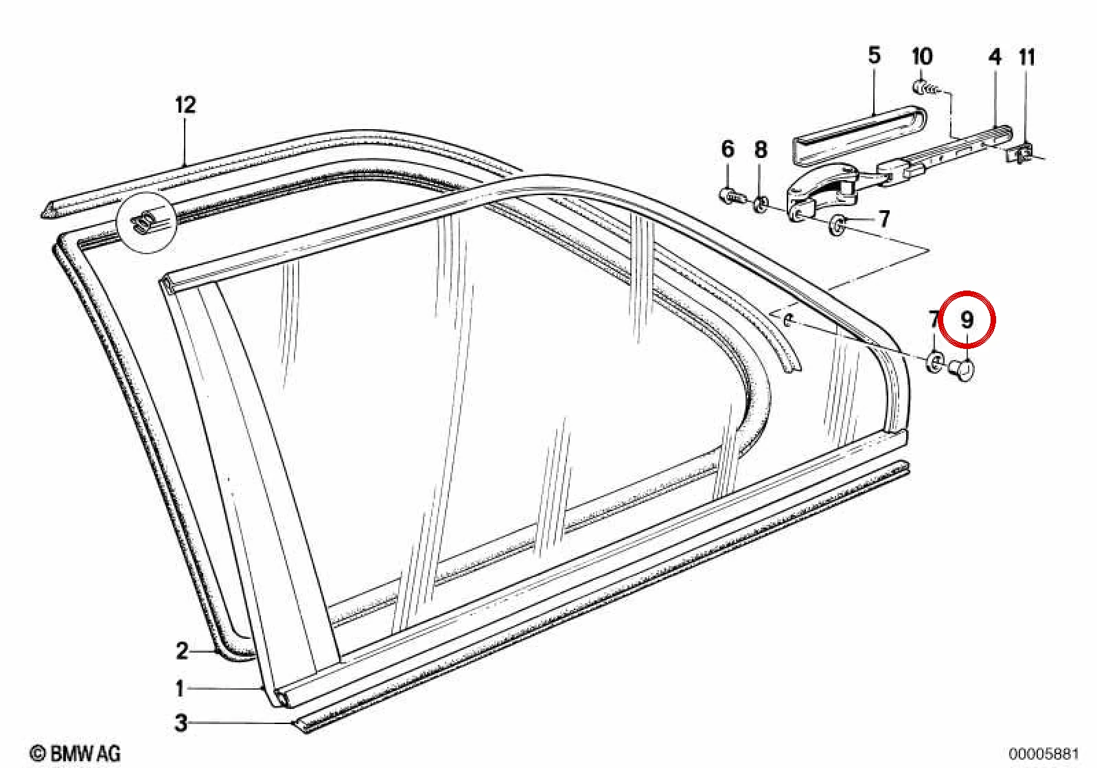 BMW 3 Serisi E21 E30 Bağlantı Somunu 51367041561
