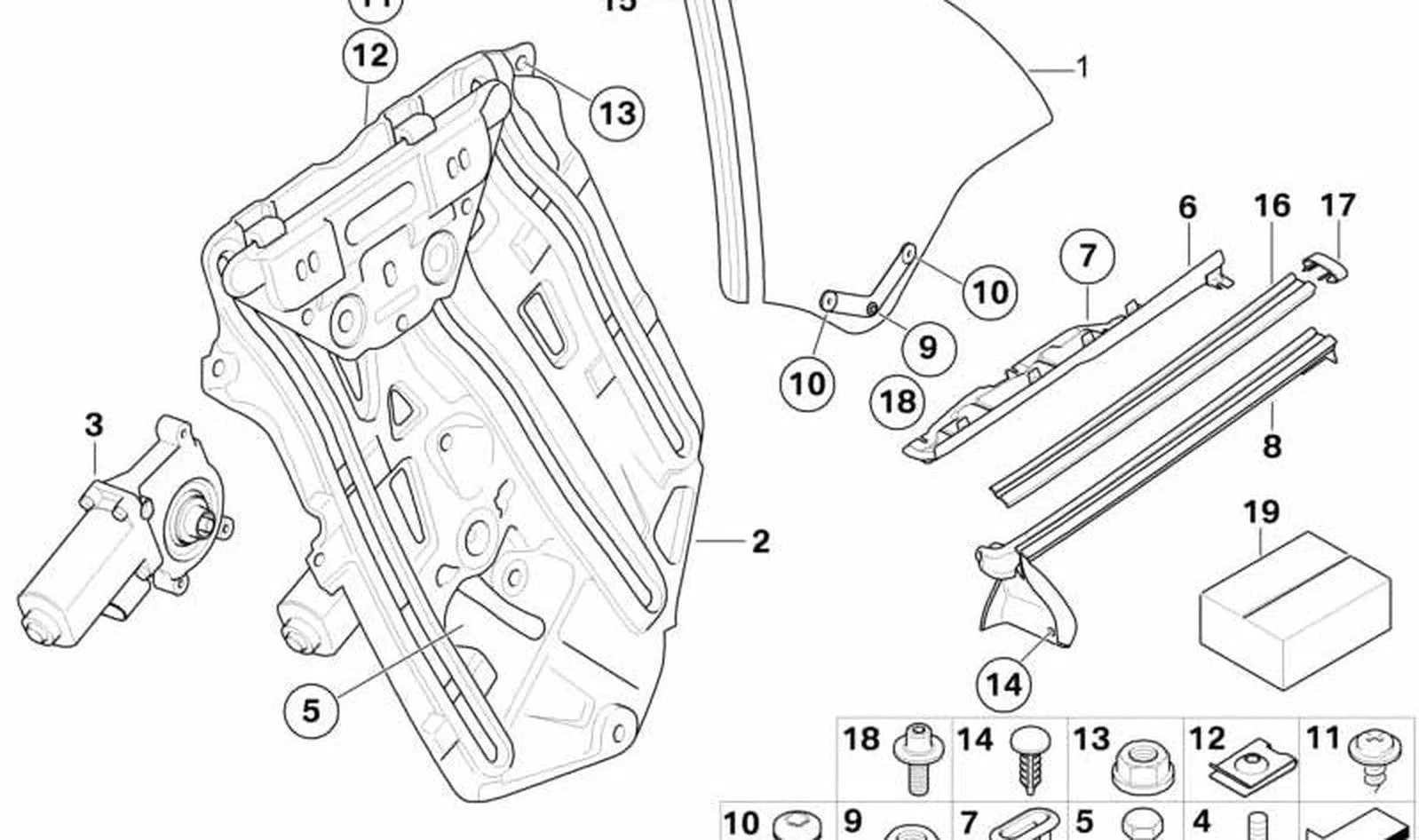 BMW 3 Serisi E46 Arka Cam Mekanizması Cıvatası 51377010364