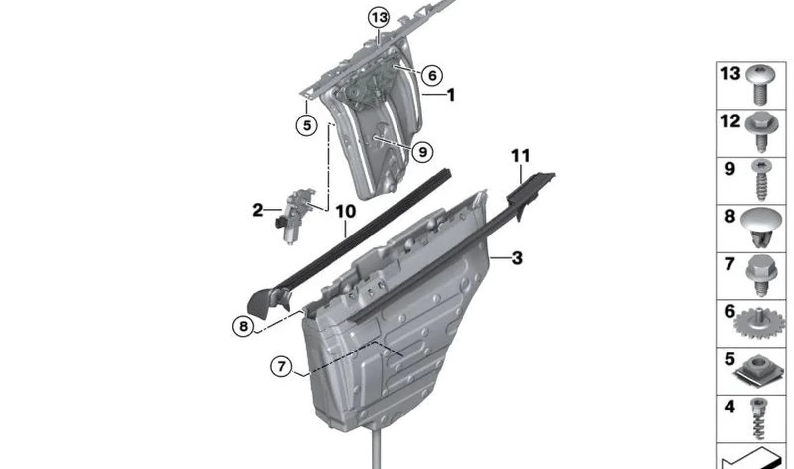 BMW 4 Serisi F33 Arka Sol Cam Dış Çıtası 51377315419