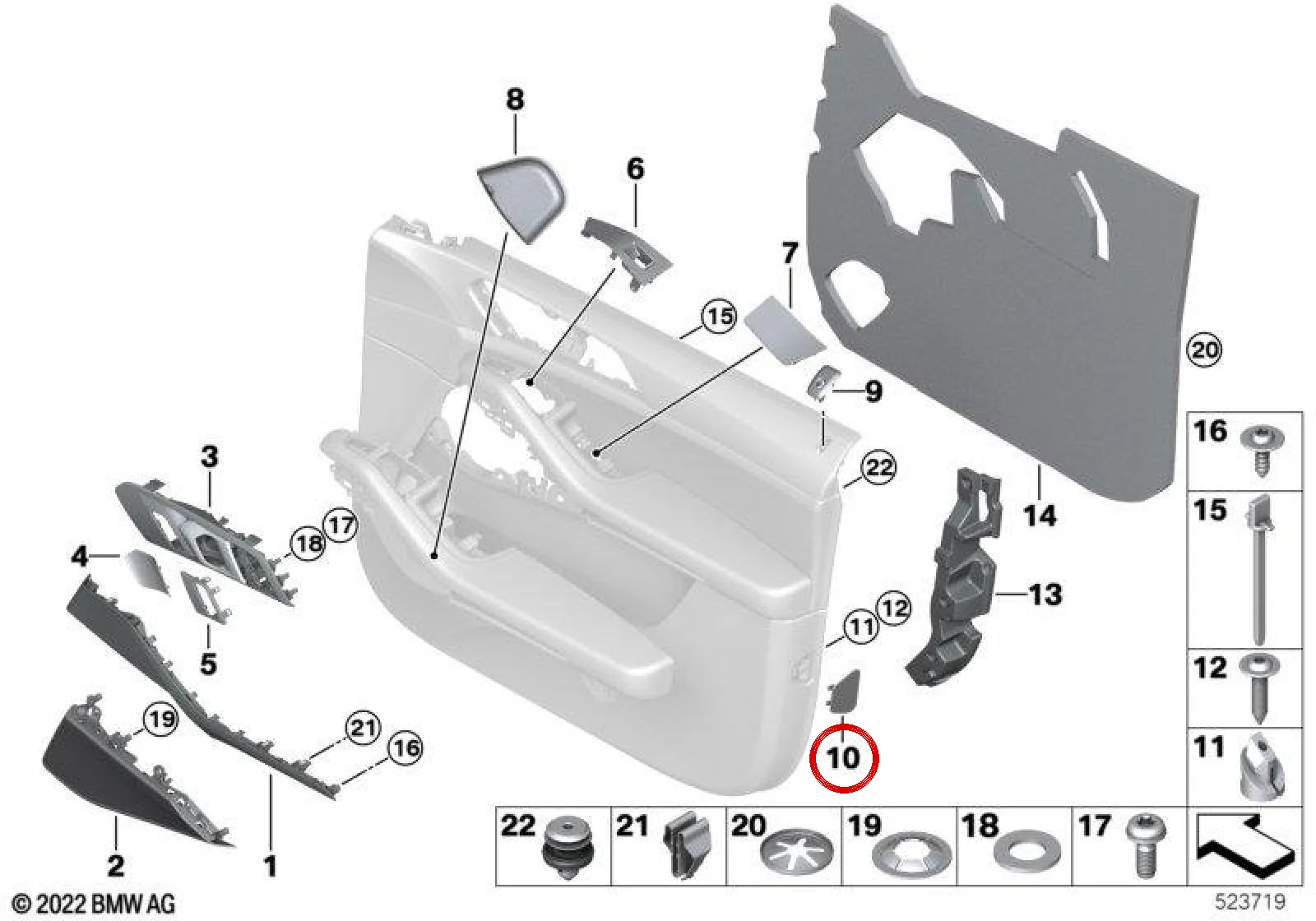 BMW G05 G06 G07 Vida Başlığı Kapağı 51416998923