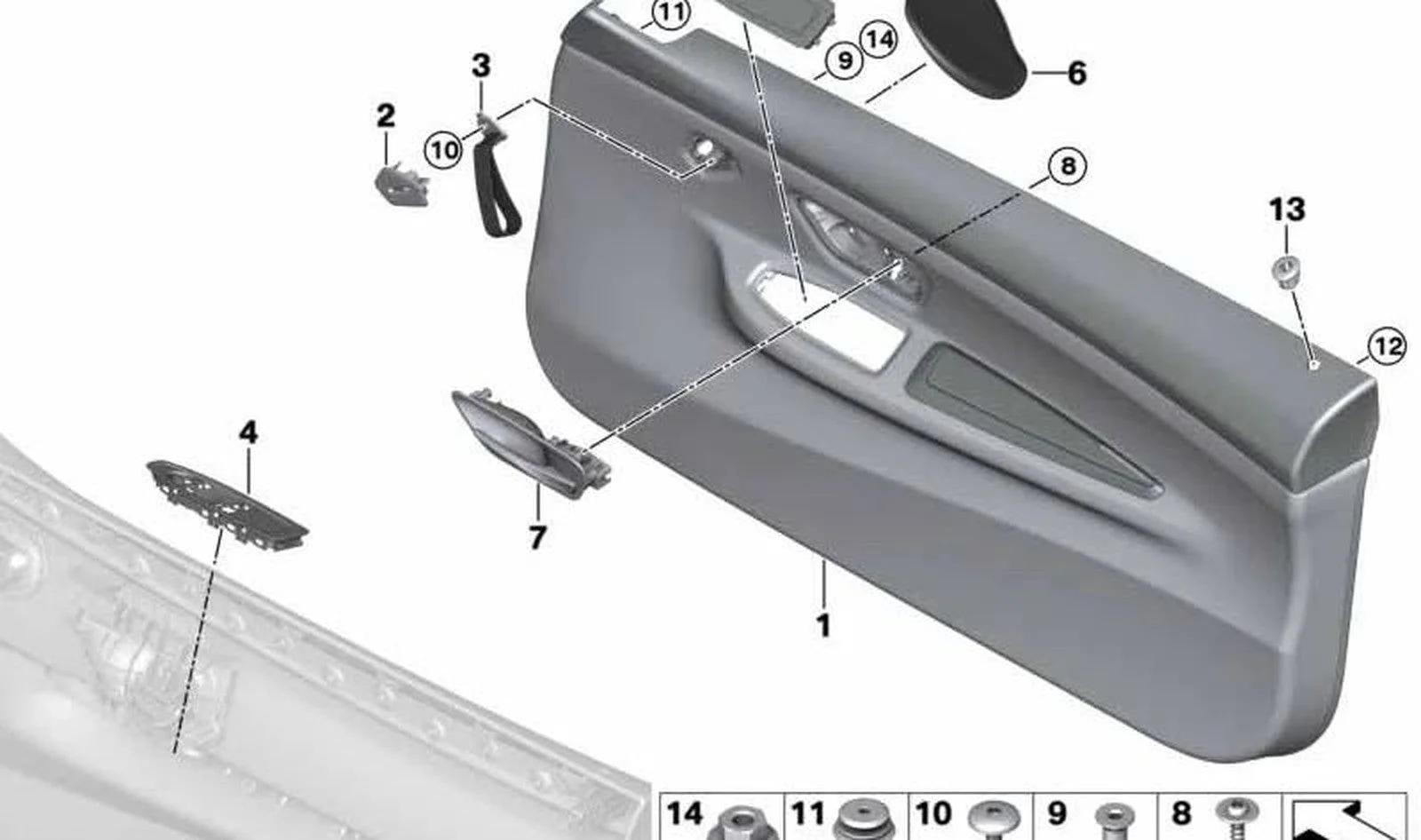 BMW F21 F22 F23 F32 Sürücü Tarafı Cam Düğme Çerçevesi 51417318453