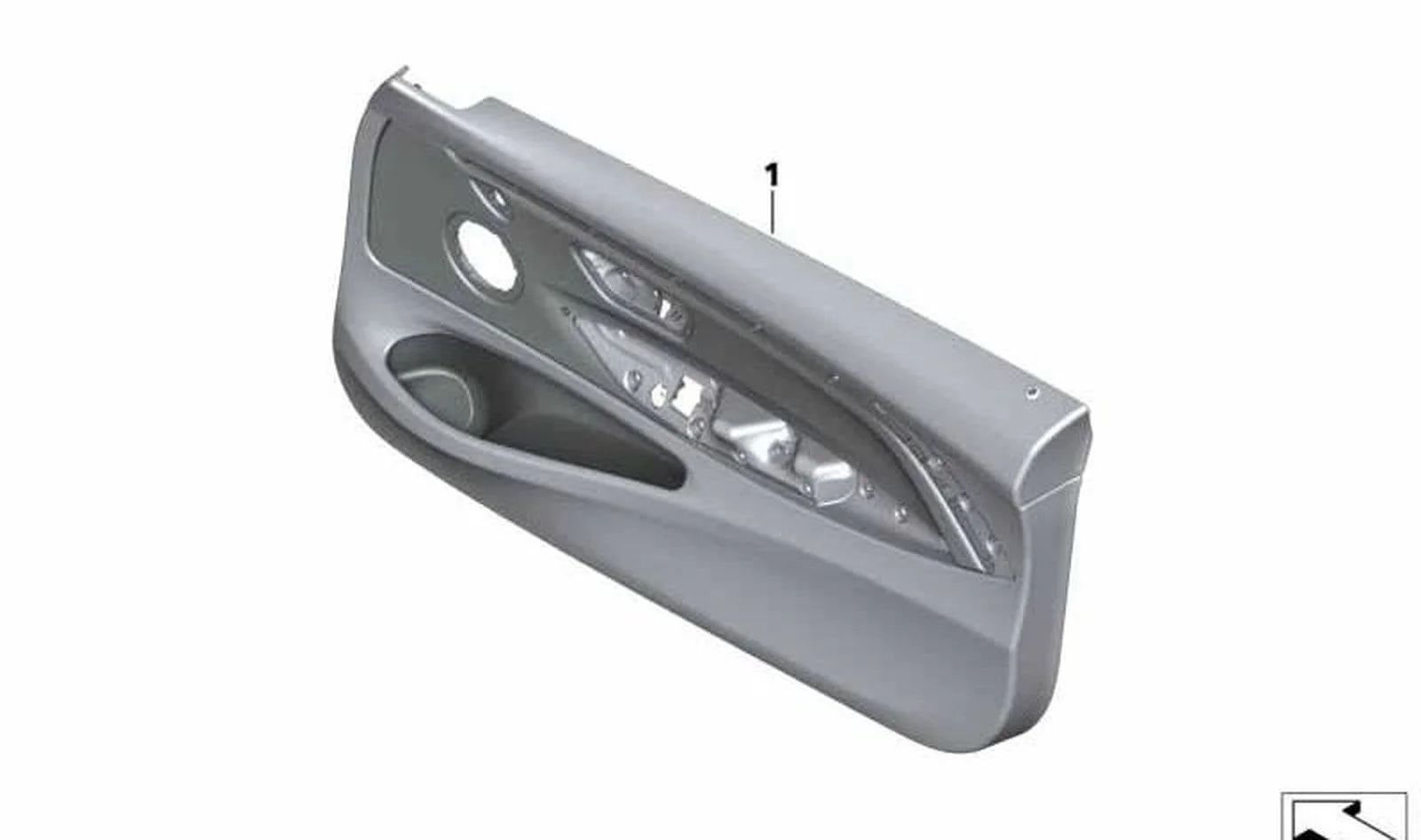 BMW 4 Serisi F32 F33 Sol Suni Deri Kapı Döşemesi 51417389493