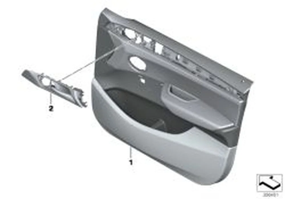 BMW F25 F26 Ön Sol Bej Kumaş Döşeme 51417394507