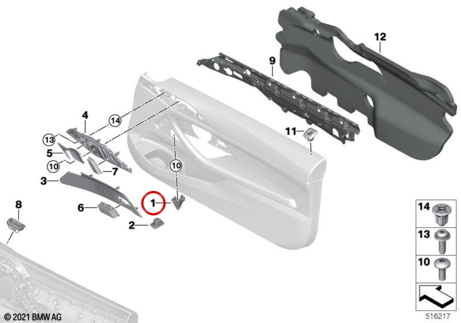 BMW 4 Serisi G22 G23 Sağ Dekoratif Kapak 51419892850