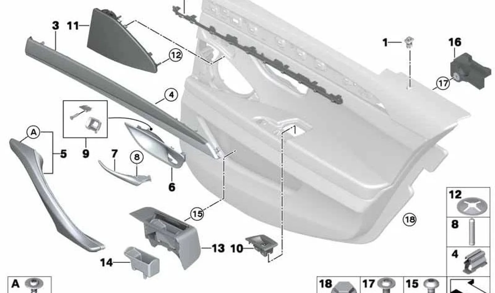 BMW 5 Serisi F10 F11 Sağ Hoparlör Izgarası 51427318820