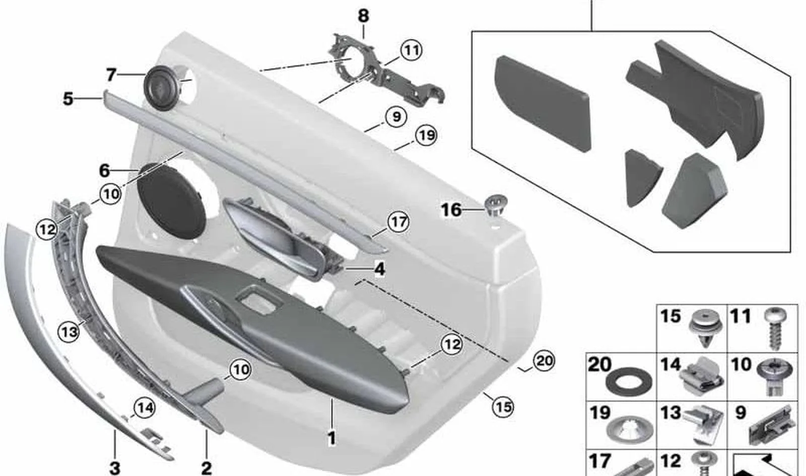 BMW 4 Serisi F36 Arka Sağ Krom Dekor Çıtası 51427346990