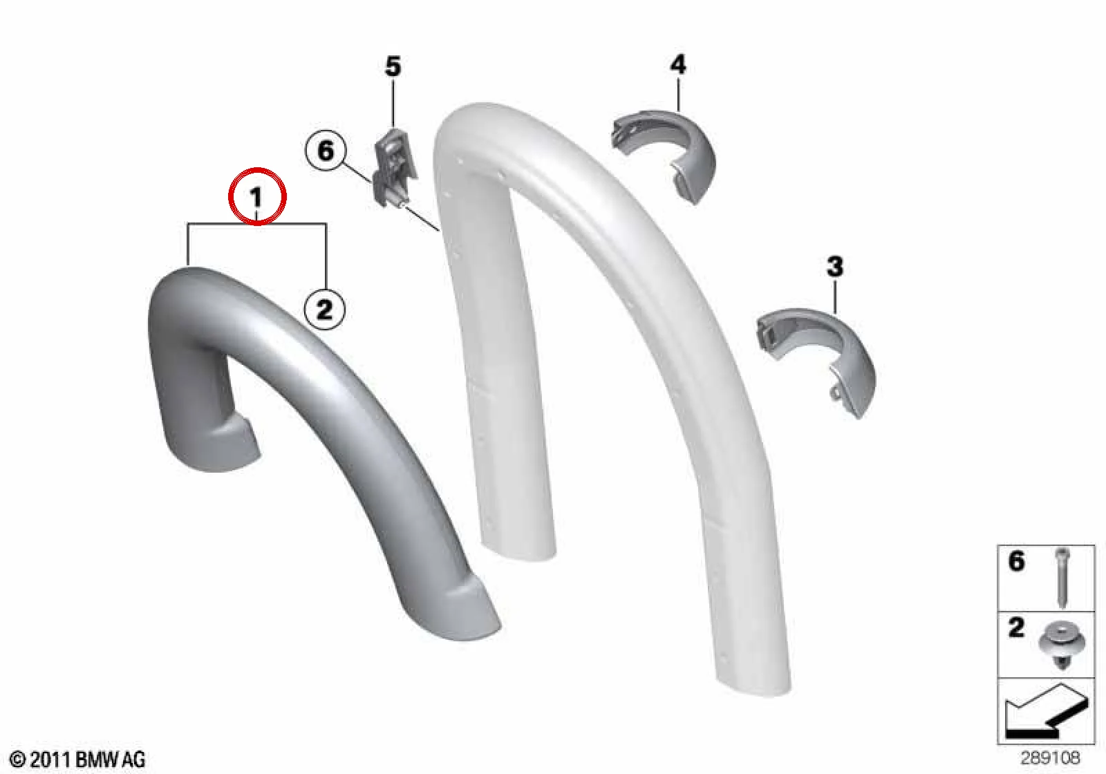 BMW MINI R59 Sağ Rollbar Kapağı 51432759290