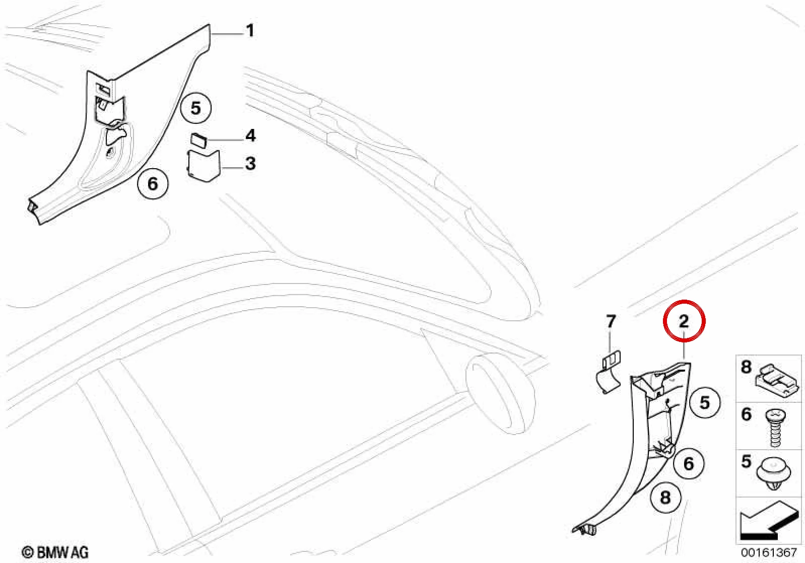 BMW 3 Serisi E90 E91 E92 E93 Ön Sol Yan Döşeme Paneli Siyah 51437129817