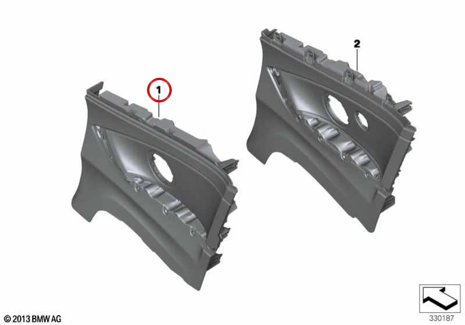 BMW 4 Serisi F33 Arka Sağ Yan Panel 51437463890