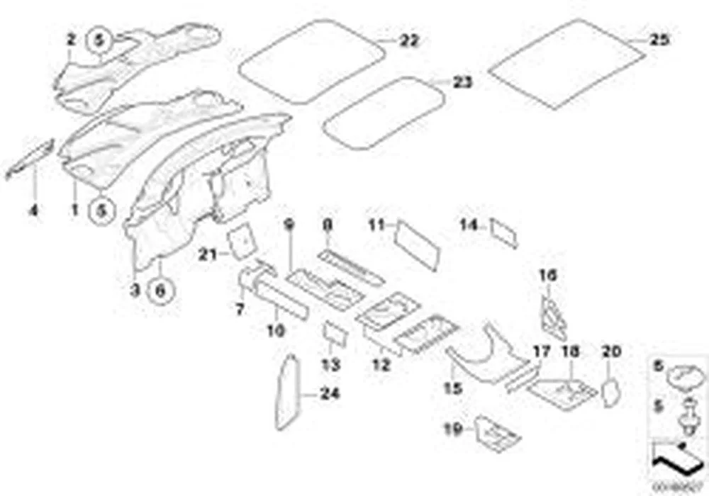 BMW F54 F55 F56 F60… Arka Tavan Takviyesi 51442756579