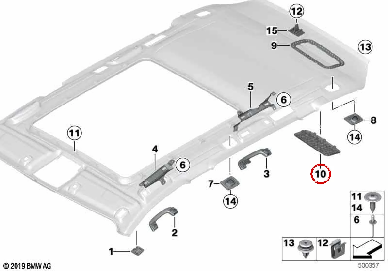 BMW 3 Serisi F31 Sol Hoparlör Izgarası 51447312133