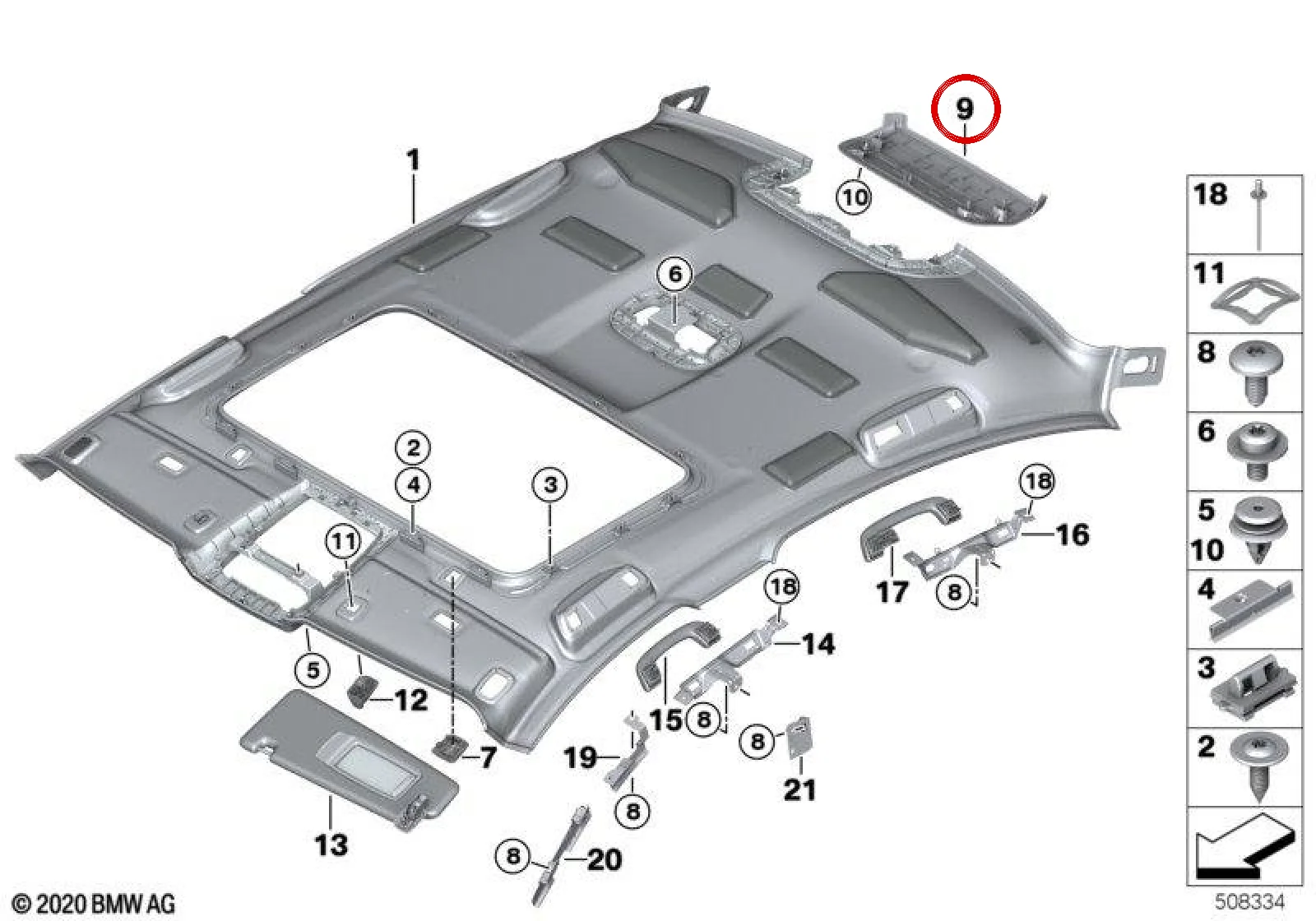 BMW 5 Serisi G30 G31 Fildişi Beyazı Stop Lambası Kapağı 51447419684